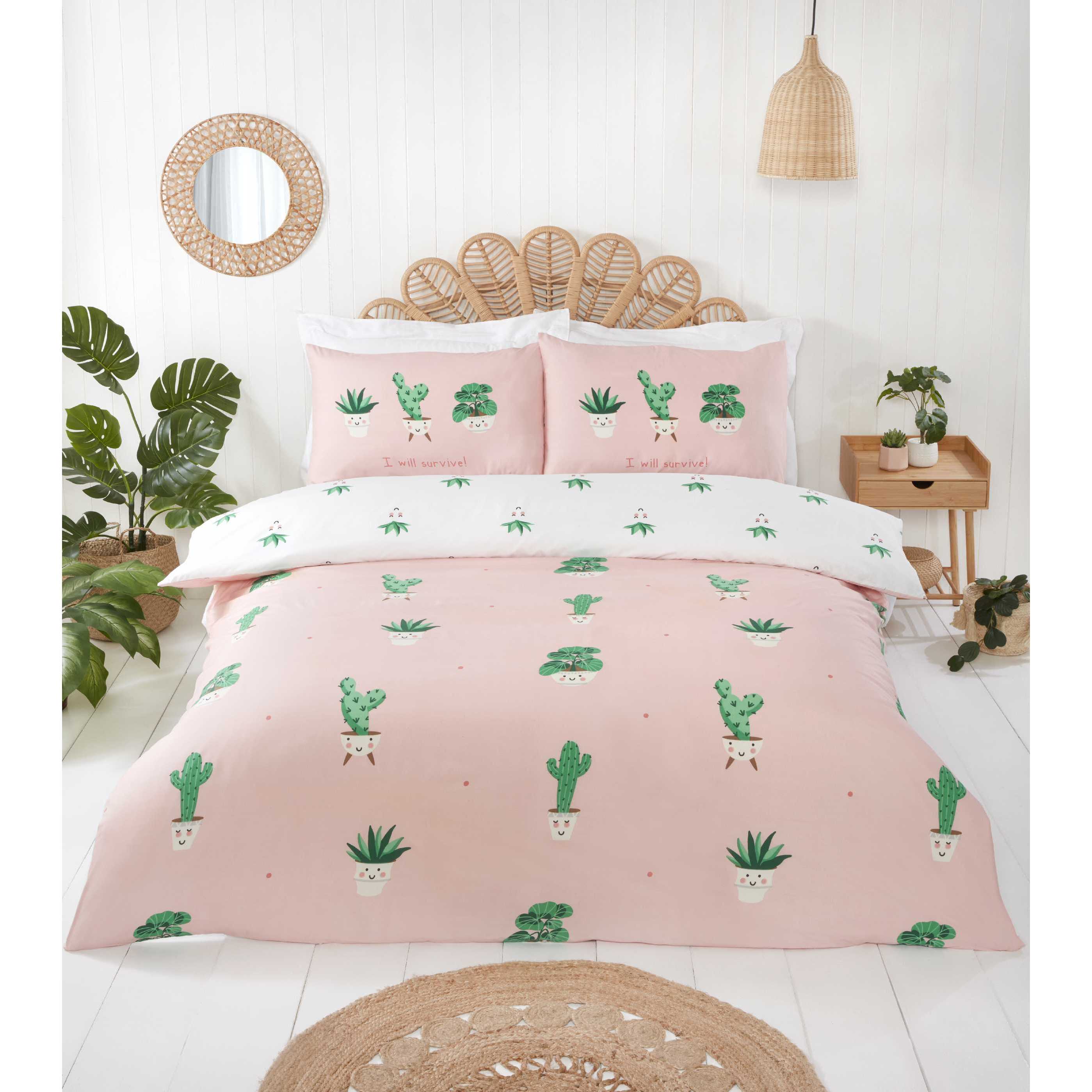 TEMU Home Microfibre Reversible Duvet Cover Set With Pillowcase
