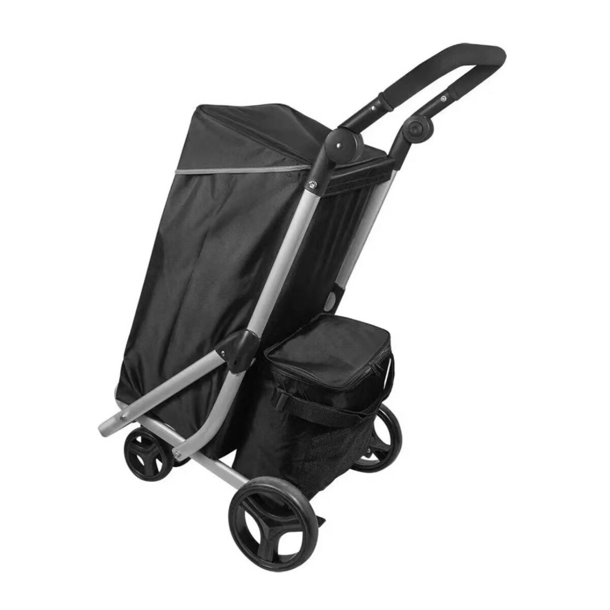 48 L Shopping Cart + 12 L Cooler Bag Shopping Trolley Trolley Bag Aluminum Large