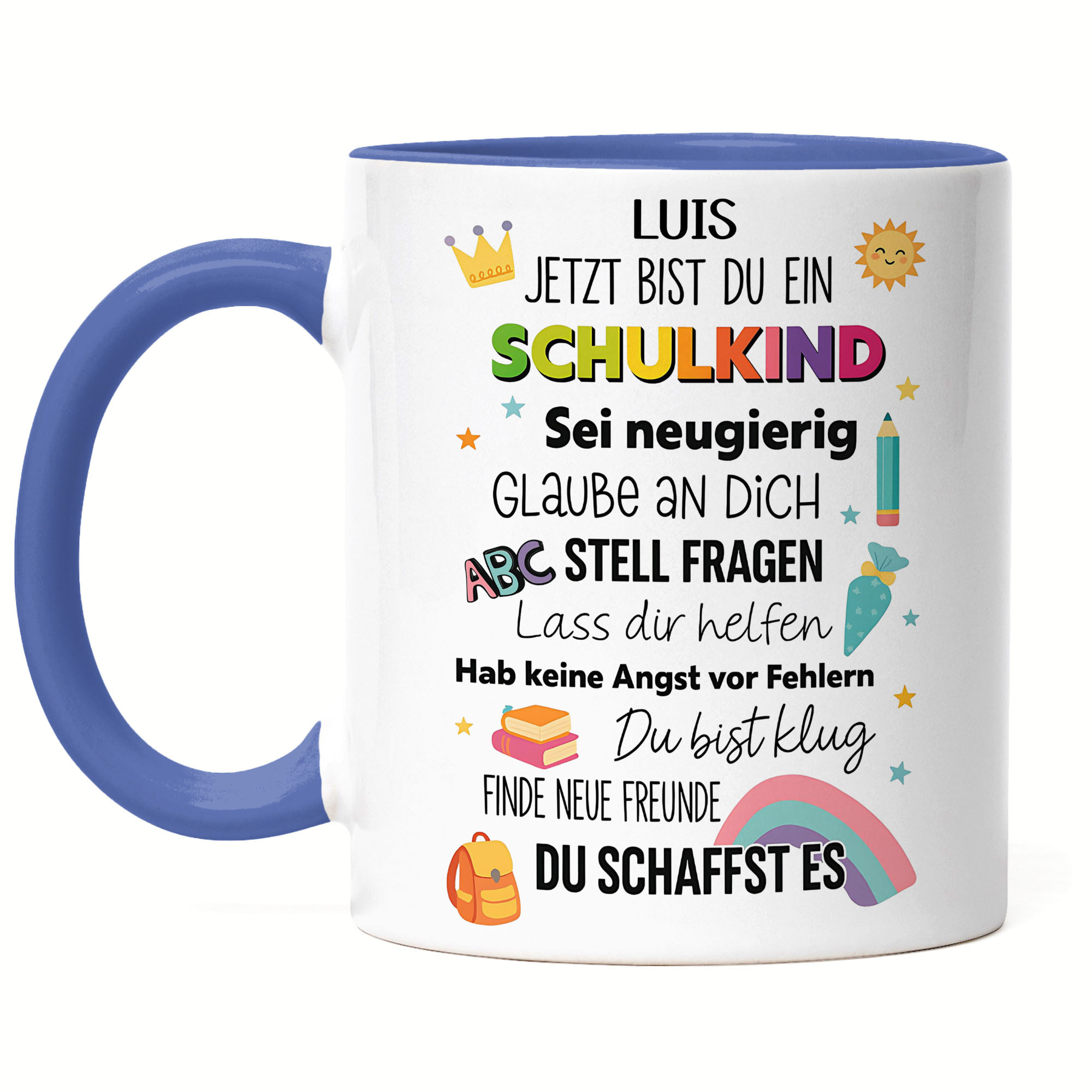 Personalized School Child 2026 Mug, First Day Of School Gift With Name, Gift For First-time Students - Ceramic Cup
