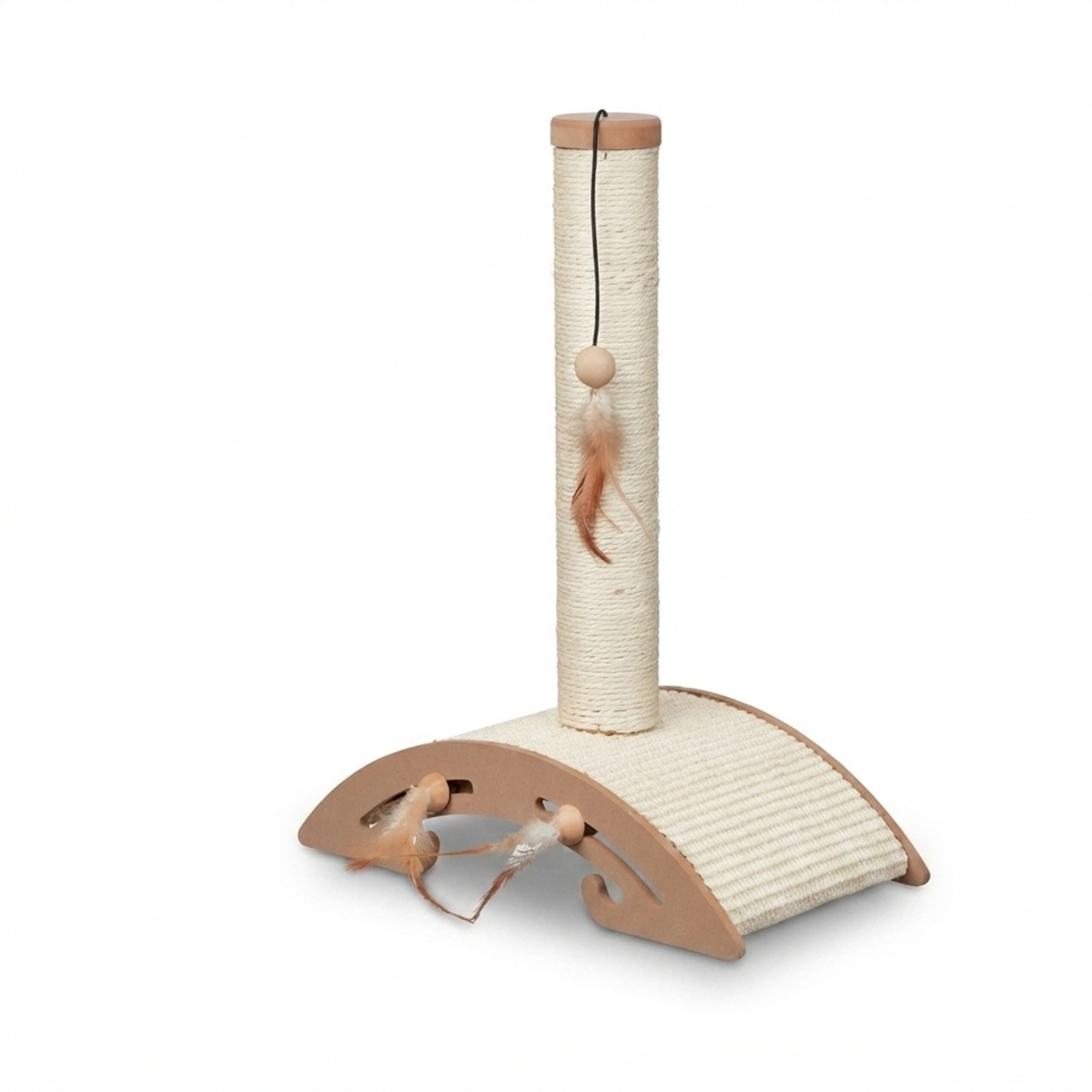 Brown Scratching Post 42x52x22 cm for Indoor Cats