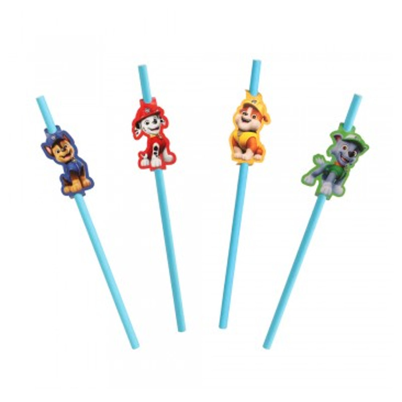 TEMU Pack Of 8 Paper Drinking Straws, Character Birthday Party Tableware And Celebration Supplies