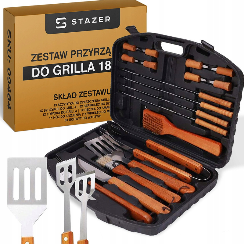 TEMU Universal All-purpose Grill Accessories Set 18pcs Case