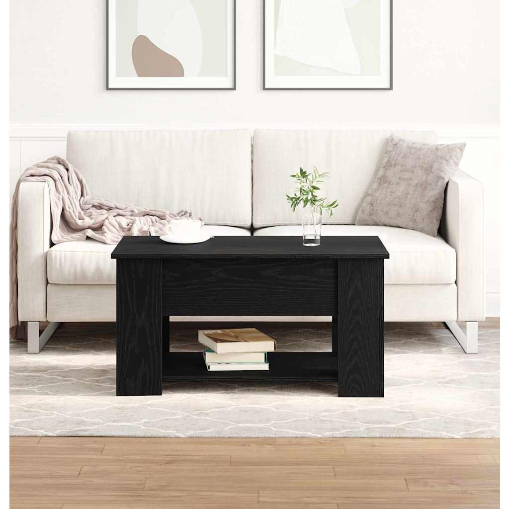 Image of Vidaxl Coffee Table In Contemporary Design With Storage Space 79 X 49 X 42.5 Assembly, Solid Materials. Furniture For The Living Room, Modern Low Tables, Rectangular, Stylish, Made Of Wood.
