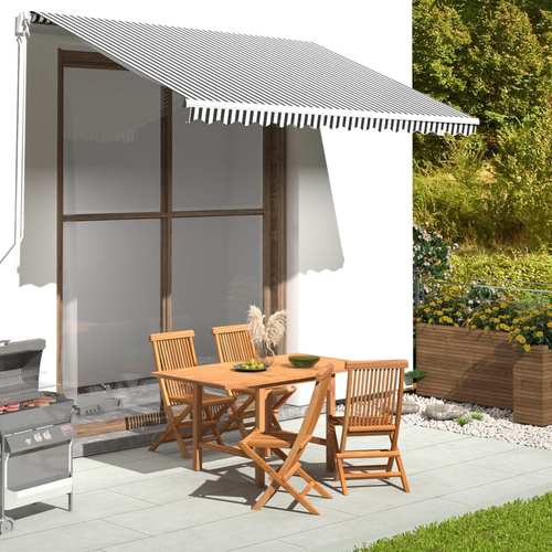 photo de l'article tissu de remplacement pour auvent toile dauvent tissu de rechange pour store de jardin terrasse extérieur et blanc 3,5x2,5 m