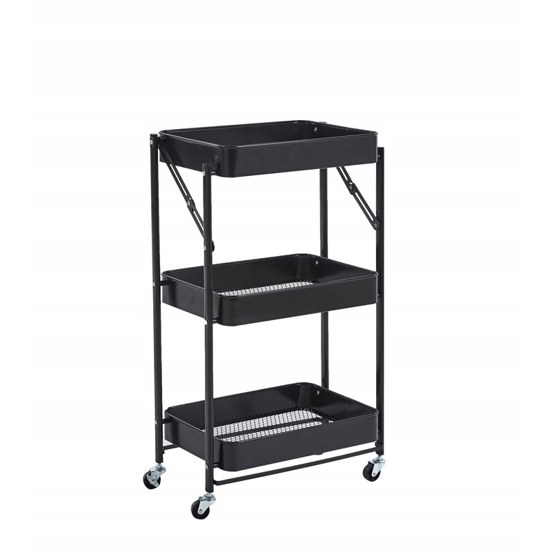 Folding Mobile Kitchen Cart Tbr Cart, Bathroom
