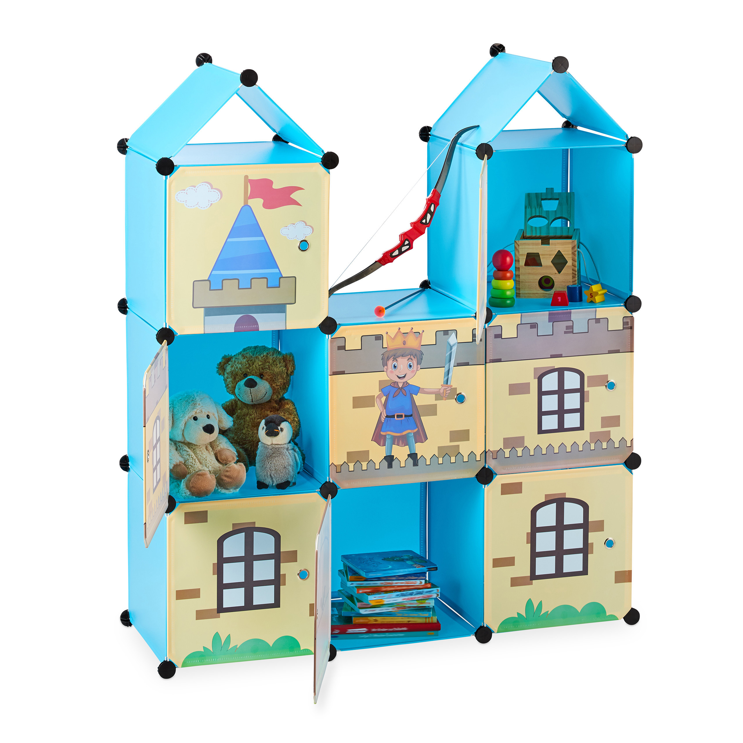 Castle Bookshelf - (w)110 X (h)128 X (d)37 Cm