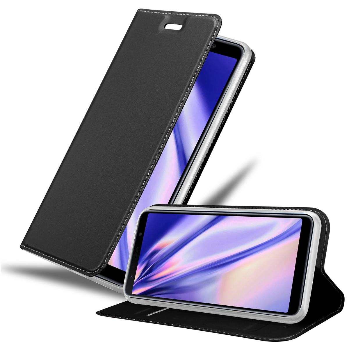 Case Compatible For Galaxy A7 2018 Protective Cover With Magnetic Closure, Stand Function And Card Slot Flip Case Cover Phone Case Foldable Case Book Bag