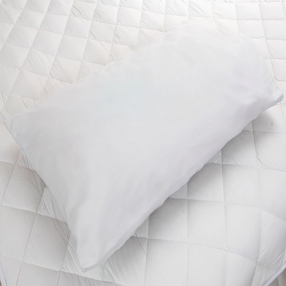 TEMU Linens Value Range Pillow Protectors – 4 Pack | White, Standard Size W48cm X L74cm | 100% Polypropylene | Machine Washable At 40°c | Breathable