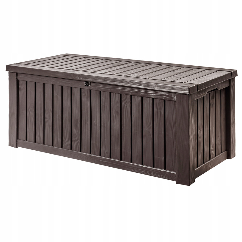Image of Balcony Garden Storage Box With Seat, Spacious 570l Capacity