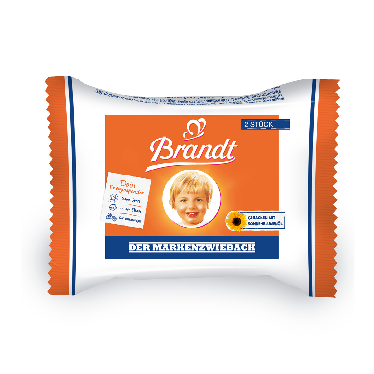 Brandt's Brand Zweiback Baked With Sunflower Oil 50 X 2-packs