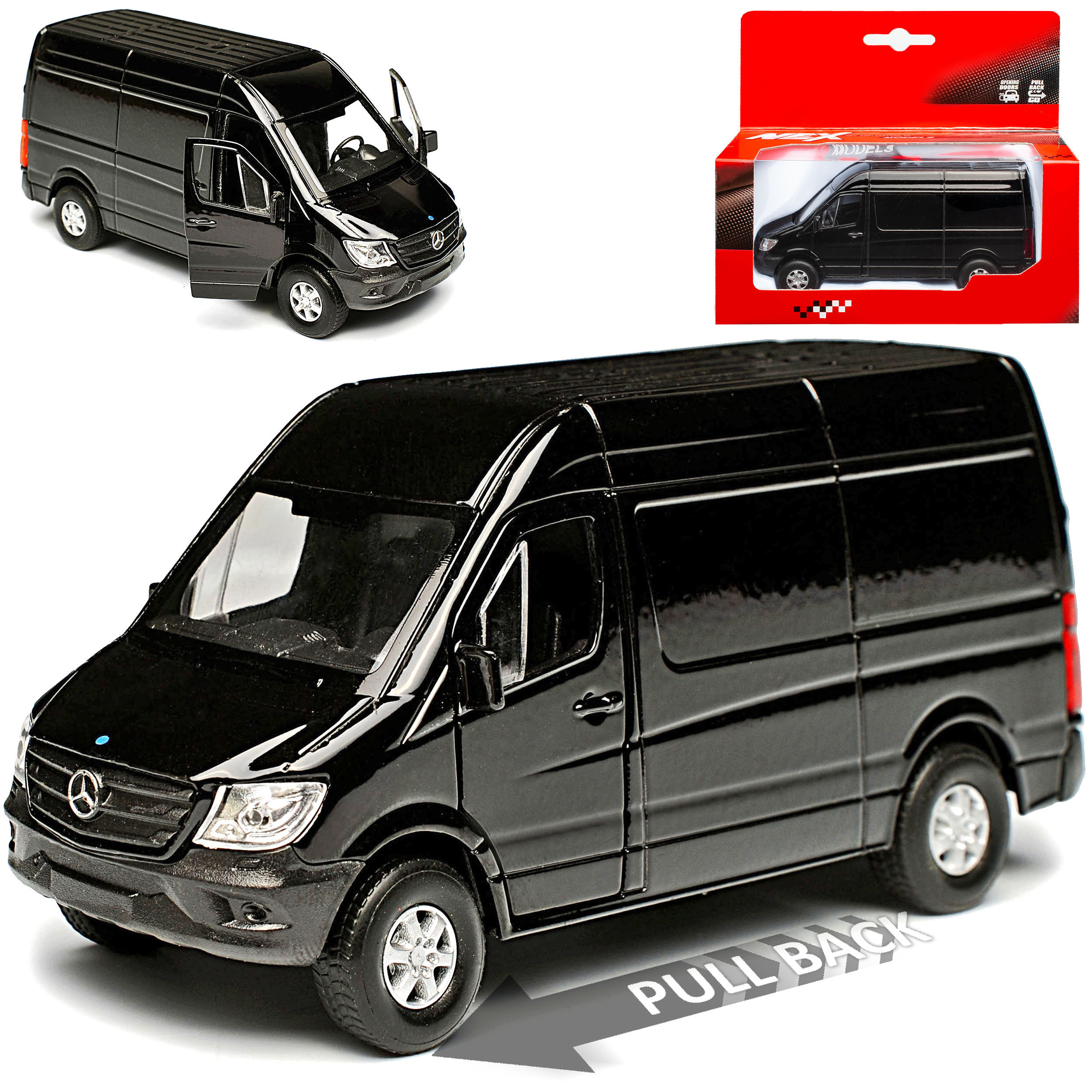 Mercedes- W906 Van Transporter 2006 Facelift 2013 . 1/43 1/36-1/46 Welly Model Car