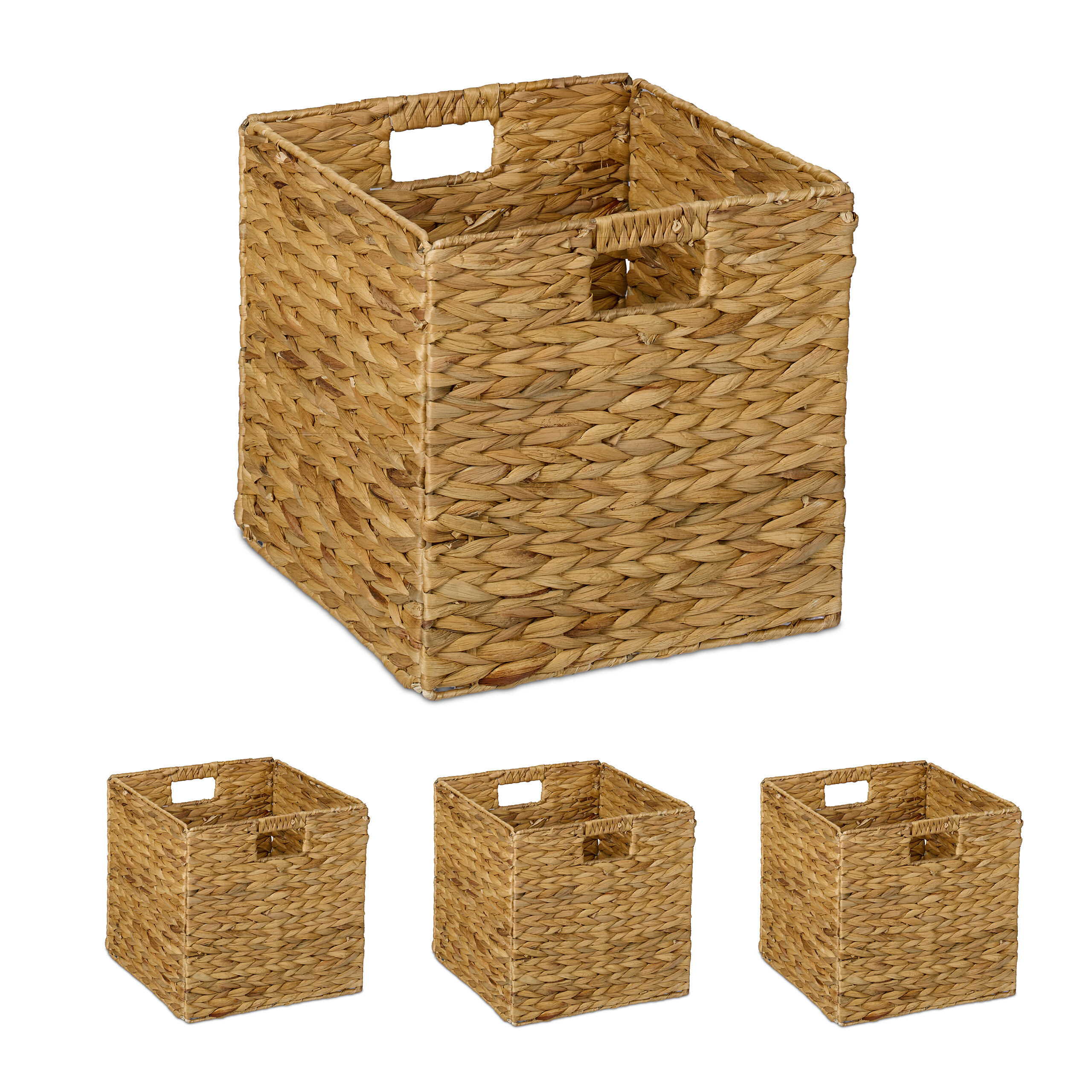 4-pack Natural Storage Baskets - (w)30 X (h)30 X (d)30 Cm