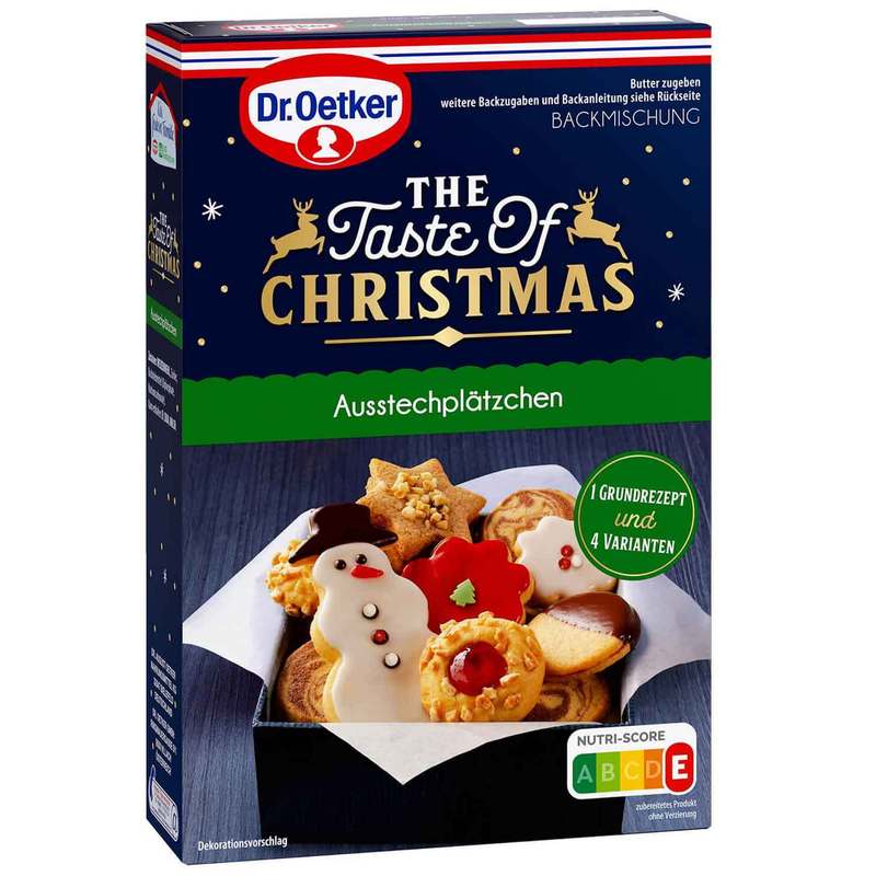 Image of Dr. Oetker The Taste Of Christmas Cookie Cutters 500g