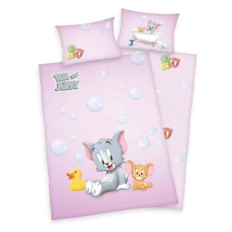Herding Bed Linen Tom And Jerry 100x135 Cm Pink