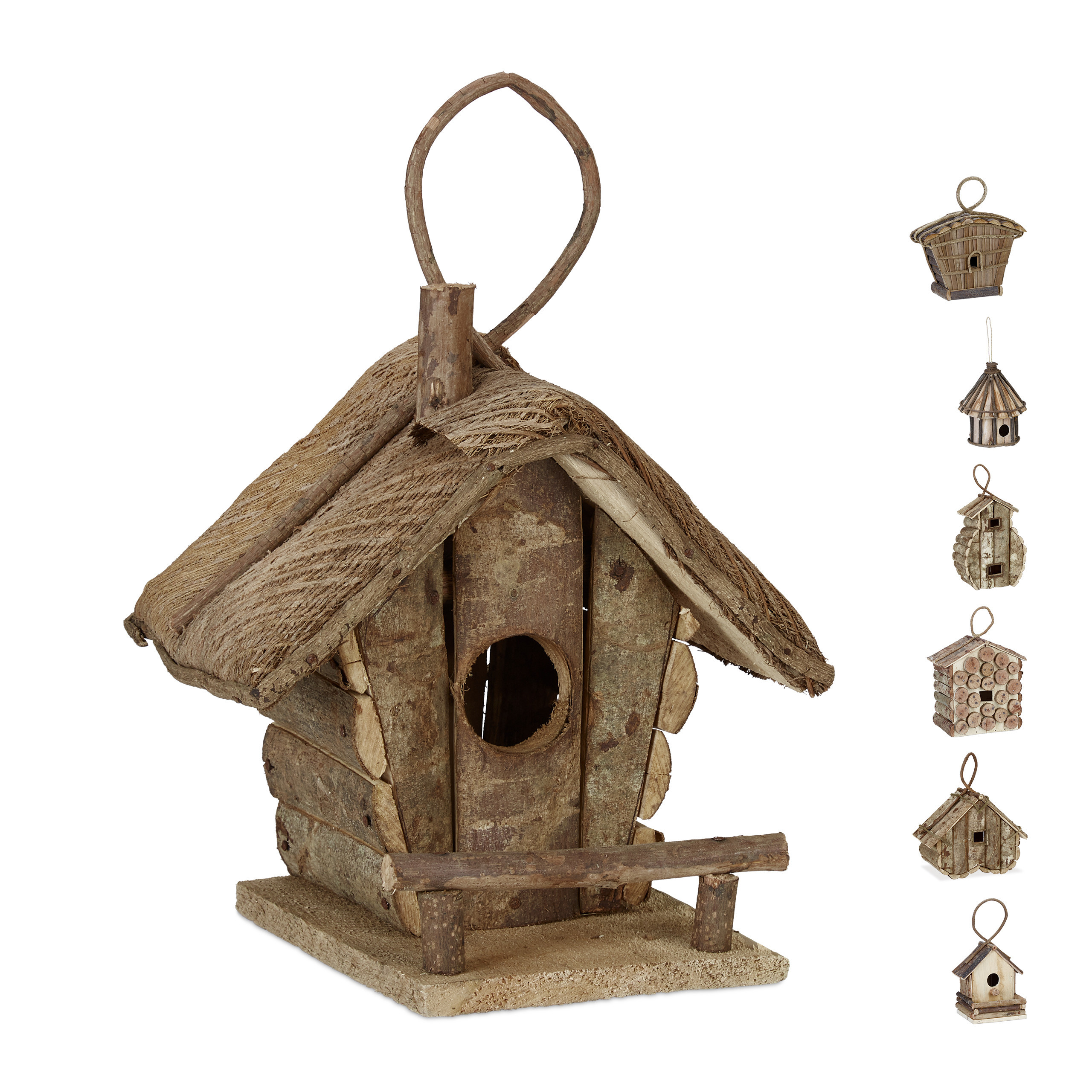 E-shop Vogelhaus in Natur - (B)20.5x (H)28.5 x (T)17.5 cm
