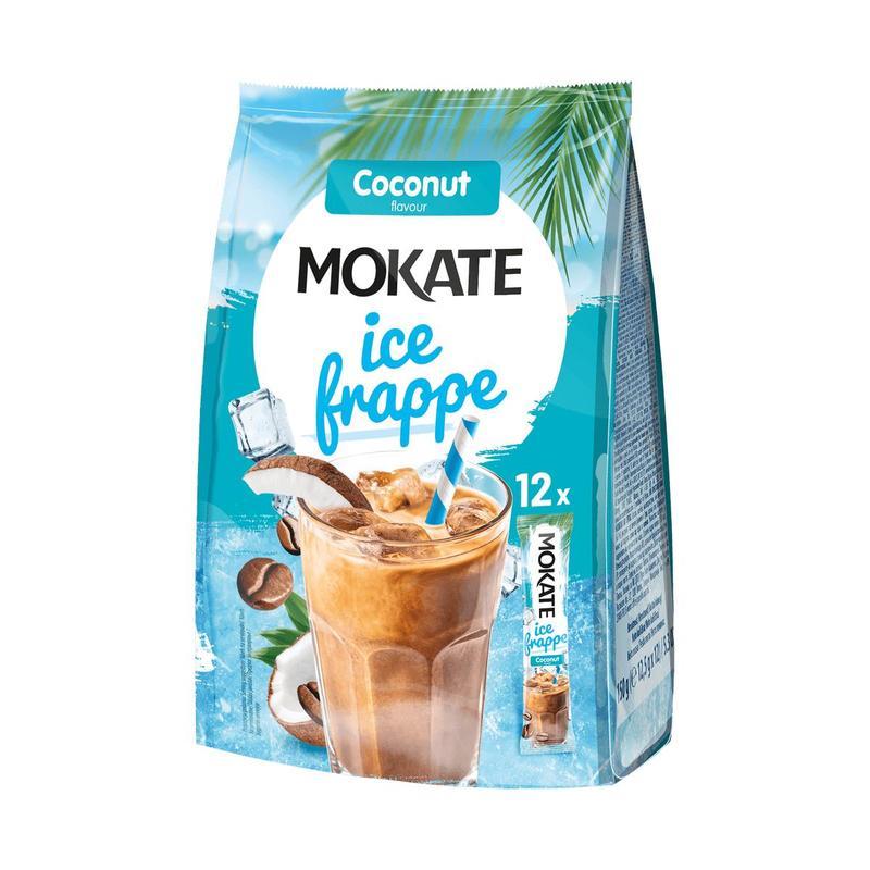 Mokate Instant Coffee Powder Ice Frappe Coconut 150g (12x12, 5g)