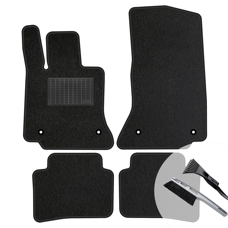 Image of Velour Floor Mats Complete Set Fitting For Mercedes W177 2018-