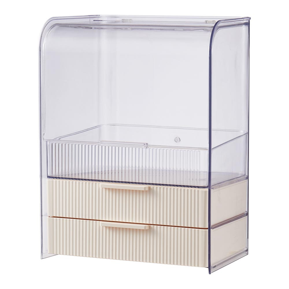 Transparent Makeup Display Case with Drawers for Skincare