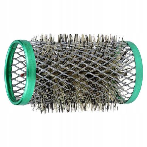 gorgol green metal hair rollers with brush 32mm 5 pcs professional styling tools for volume and curls