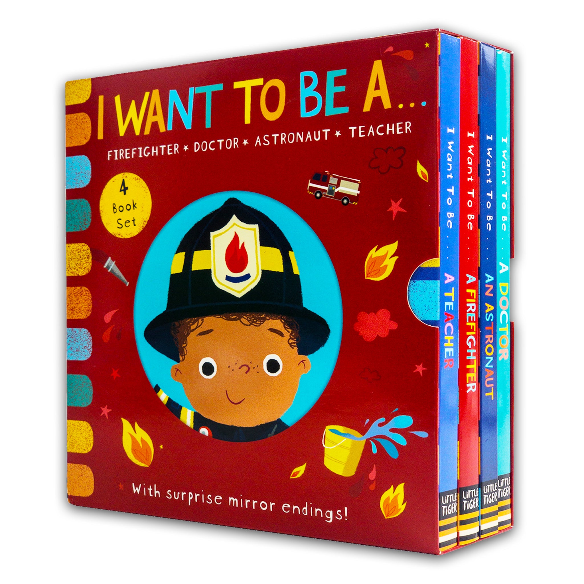 TEMU I Want To Be A... Series 4 Books Childrens Collection Set (teacher, Firefighter, Astronaut, Doctor)