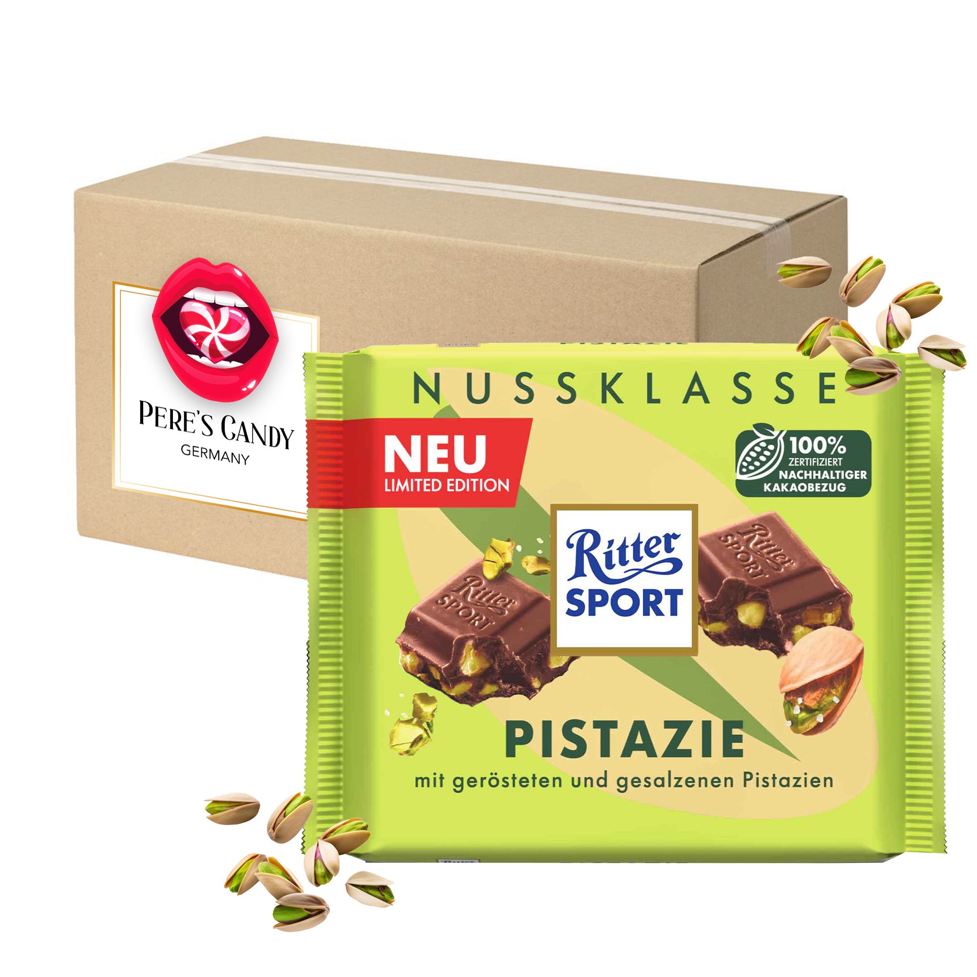 Image of Ritter Sport Pistachio Nut Class 5x100g