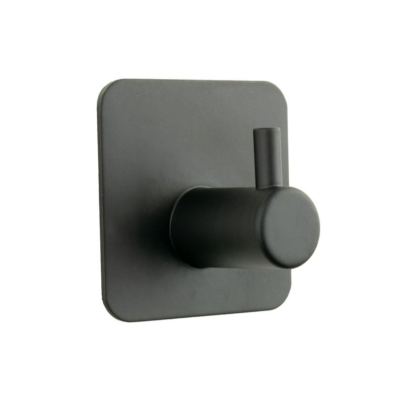 Self-adhesive Black Metal Bathroom Hook Hanger