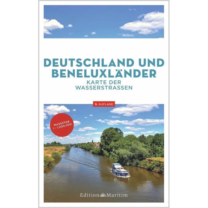 Germany And Benelux Countries - Waterways Map - Paperback - Book (other) - 1 Pg. - German - 2023 - Delius Klasing Vlg Gmbh - Ean 9783667121714