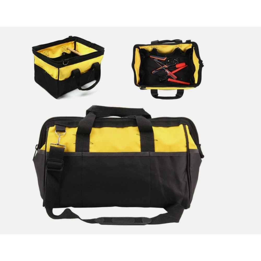 16-inch Tool Bag, Tool Bag, Durable Carry Bag With Large Opening, Technician Bag With Adjustable Shoulder Strap For Home, Office, Workshop, Daily Use