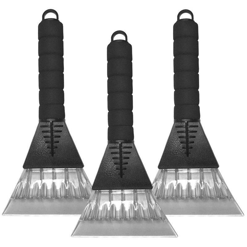 3-pack Ice Scrapers With Handle, Car Windshield Ice Scraper And Scraper, 26cm