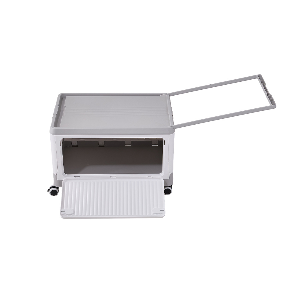 Collapsible Plastic Storage Bins with Magnetic Doors