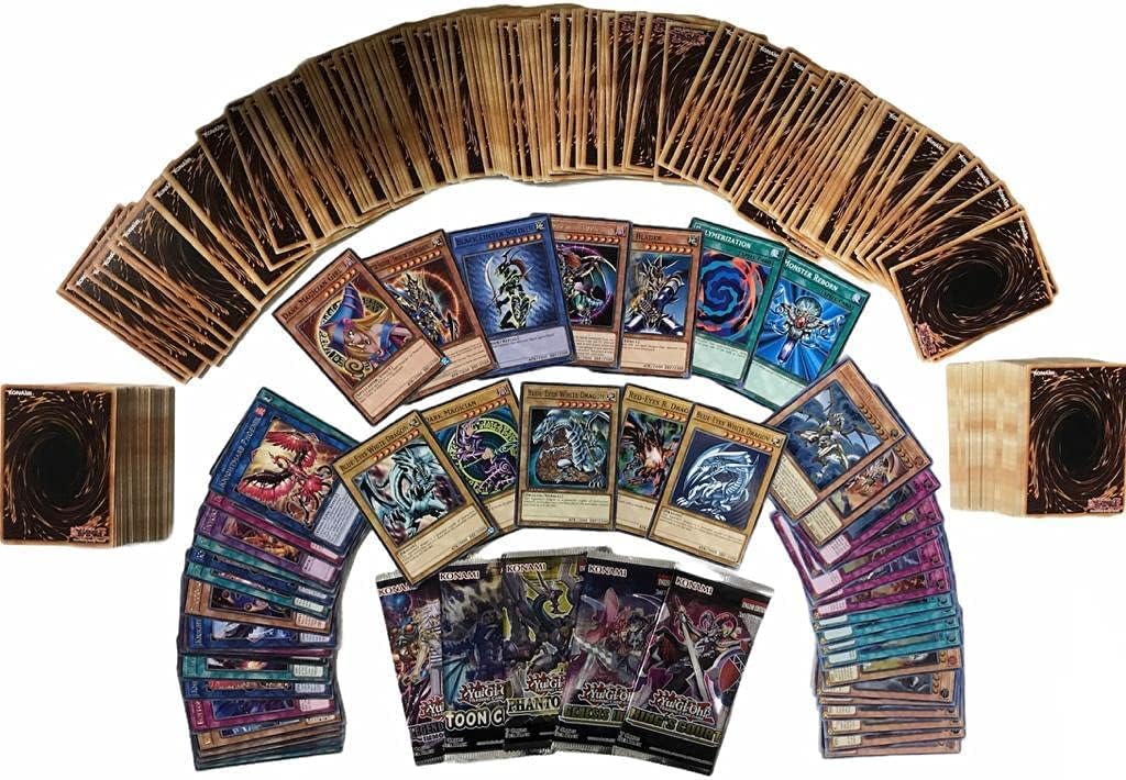 YU-GI-OH! Collection Set - 100 English Cards (85 Common / 10 Rare / 5 Holo) + 1X Random Current 1St Edition Booster - with Magicians Or Dragons!