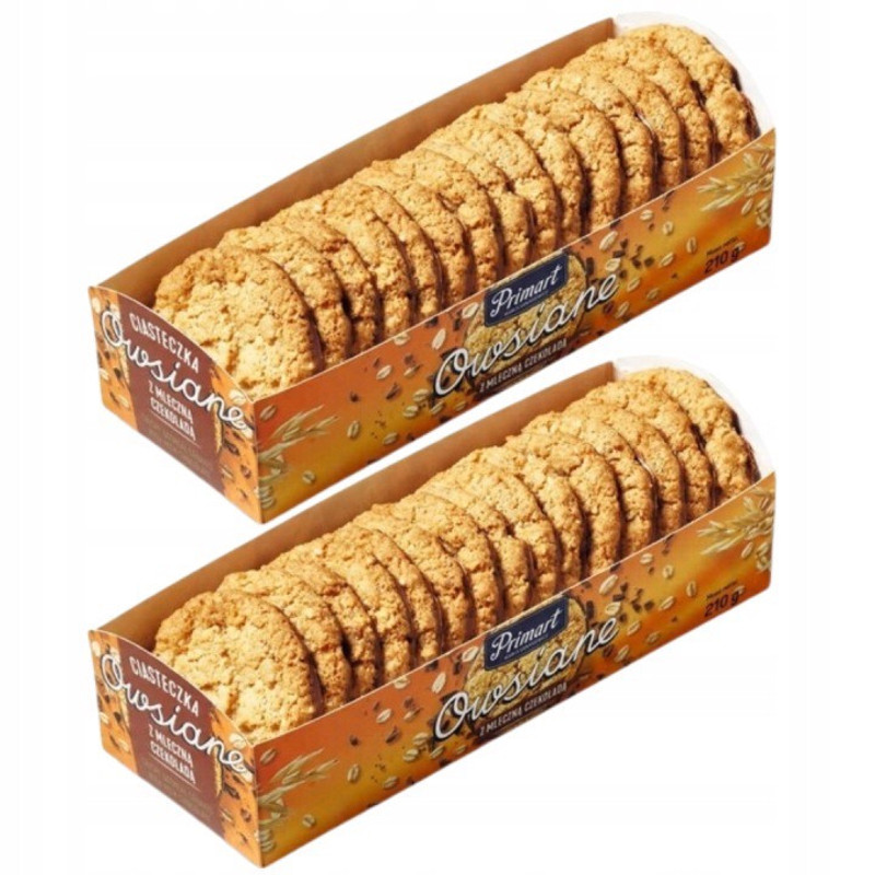 Image of Oat Biscuits In Milk Chocolate Primart 210g X 2pcs