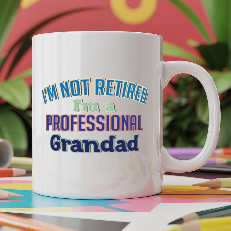 TEMU Hippowarehouse Mug Retired I'm A Professional Grandad Mug 11oz White Ceramic Coffee Mug Novelty Print Tea Cup Funny Unique Gift For Men Women