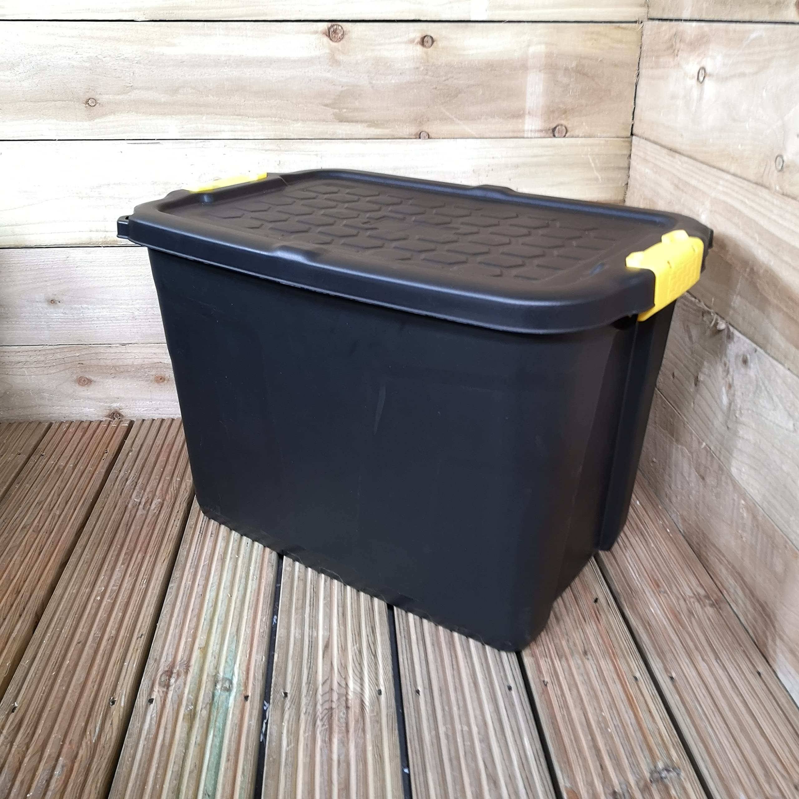 60L Heavy Duty Storage Tub, Lockable & Stackable