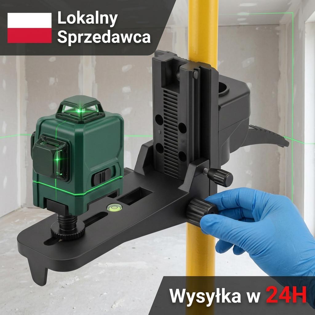 TEMU Trousse de montage pour tige laser, élevator à vis et crémaillère pour niveau laser, support avec filetage 1/4, réglage de hauteur facile,