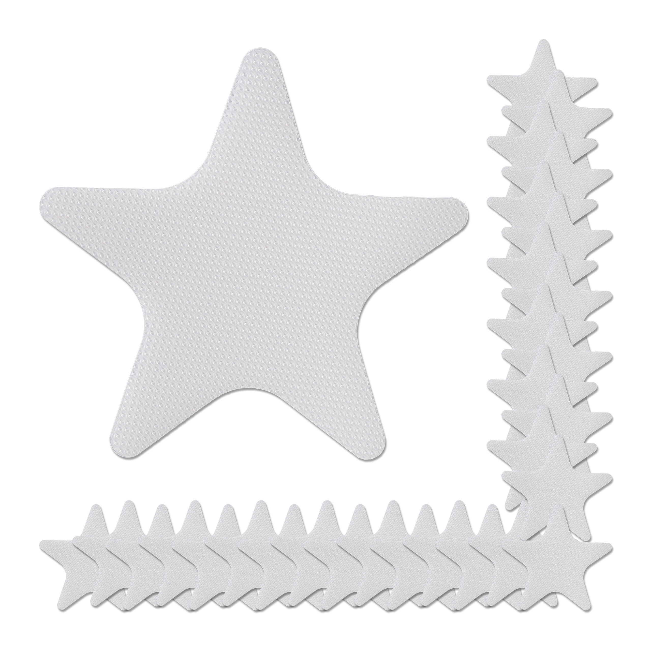 30 Anti-slip Stickers "starfish" In Transparent