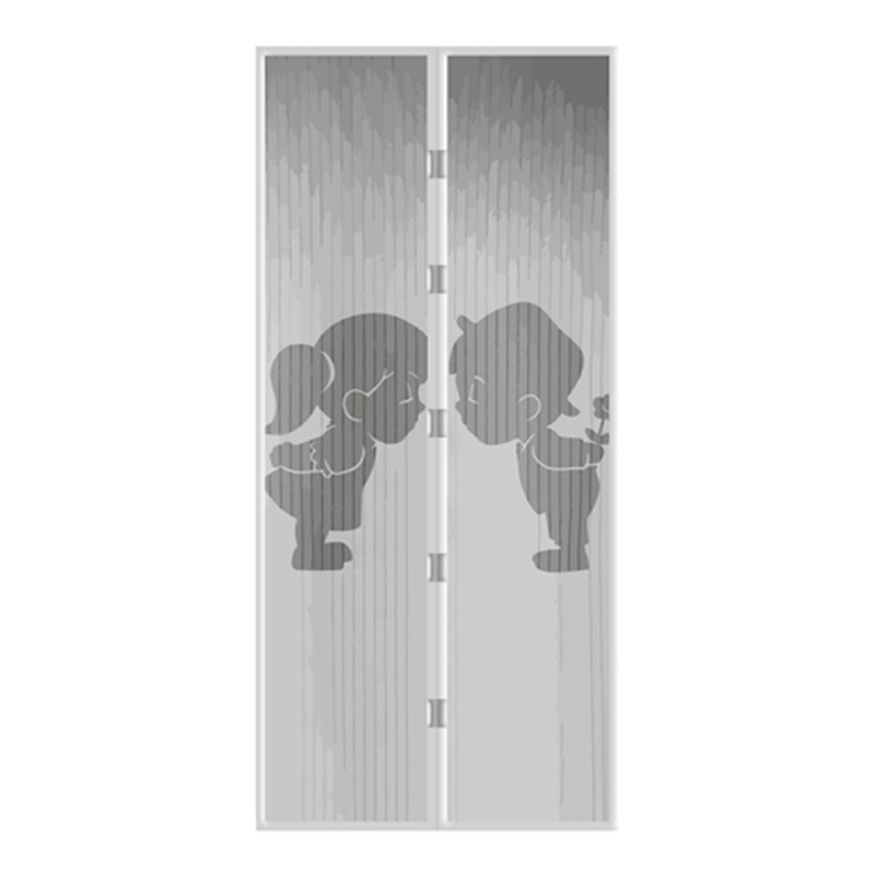 Boys + Girls Patterned Net Curtain For Door, 100x210 Cm