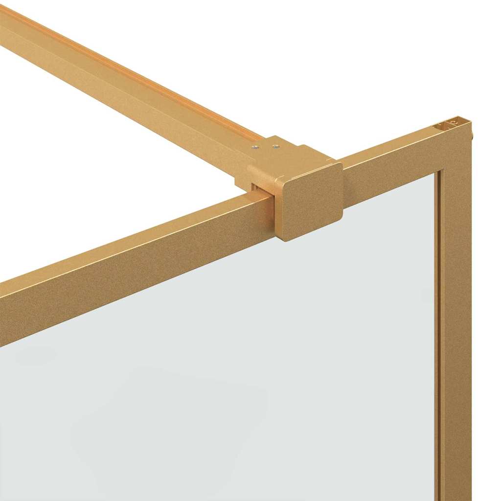 Mayfair Walk-in Shower Wall Gold 80 x 195 cm Tempered Glass