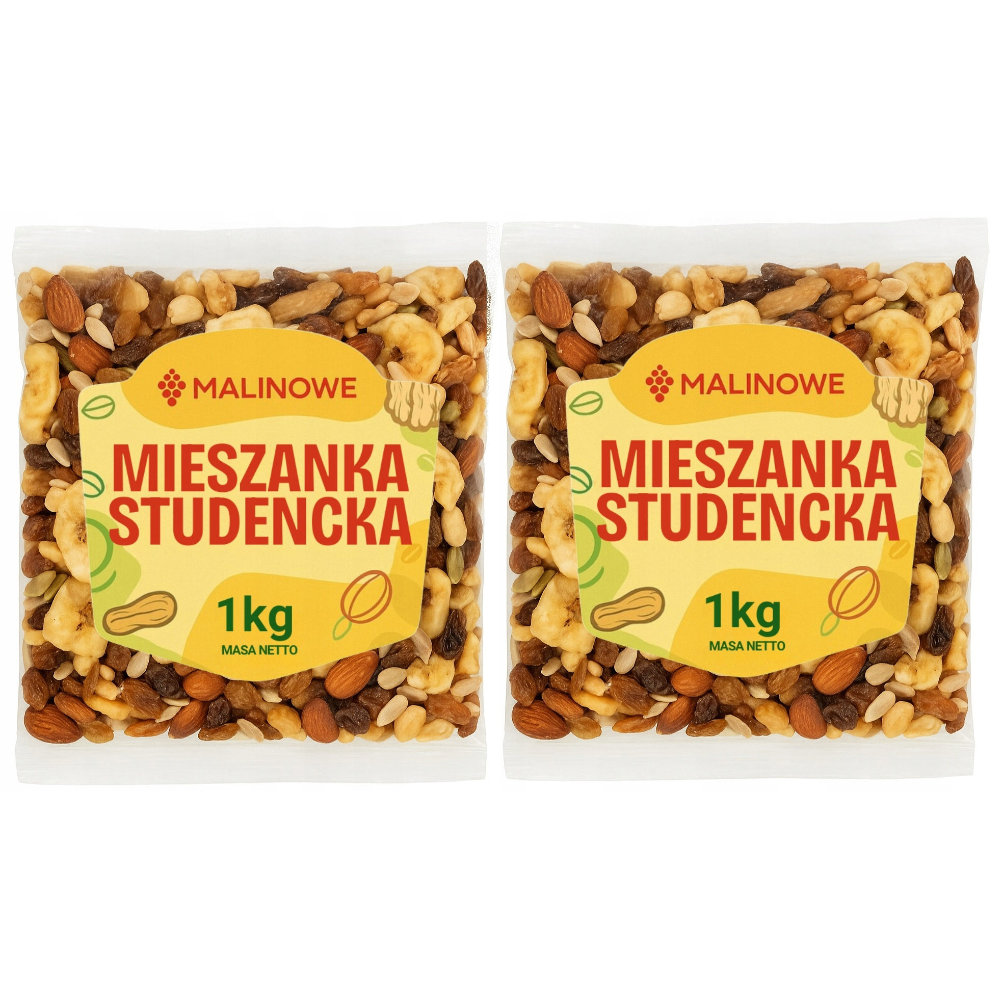 Image of Student Mix Set 2x1kg Natural Premium Nut And Dry Fruit Mix