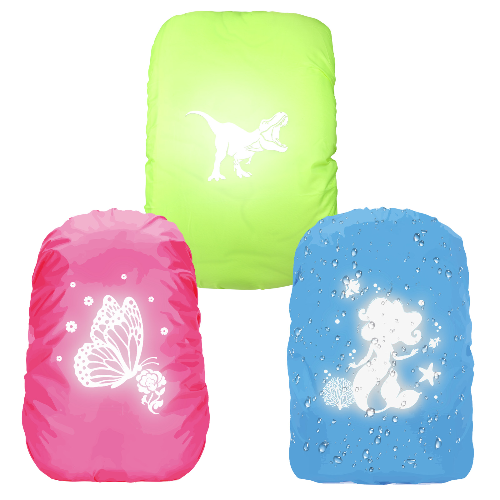 TEMU Annersat 3-pack Rain Cover For Backpack, School Backpack Rain Protector, Waterproof Rain Hood, Waterproof Backpack Cover For Outdoor Camping,