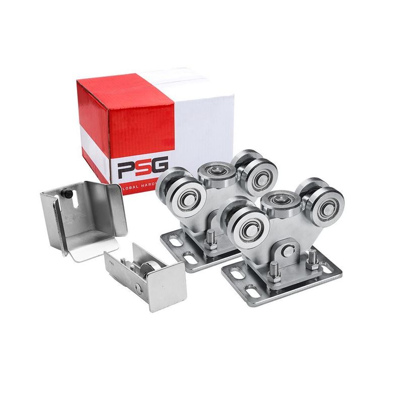 Cart For Gates 2pcs + Roller, + Socket For Mounting On 80 Profile - Po60.00p.80