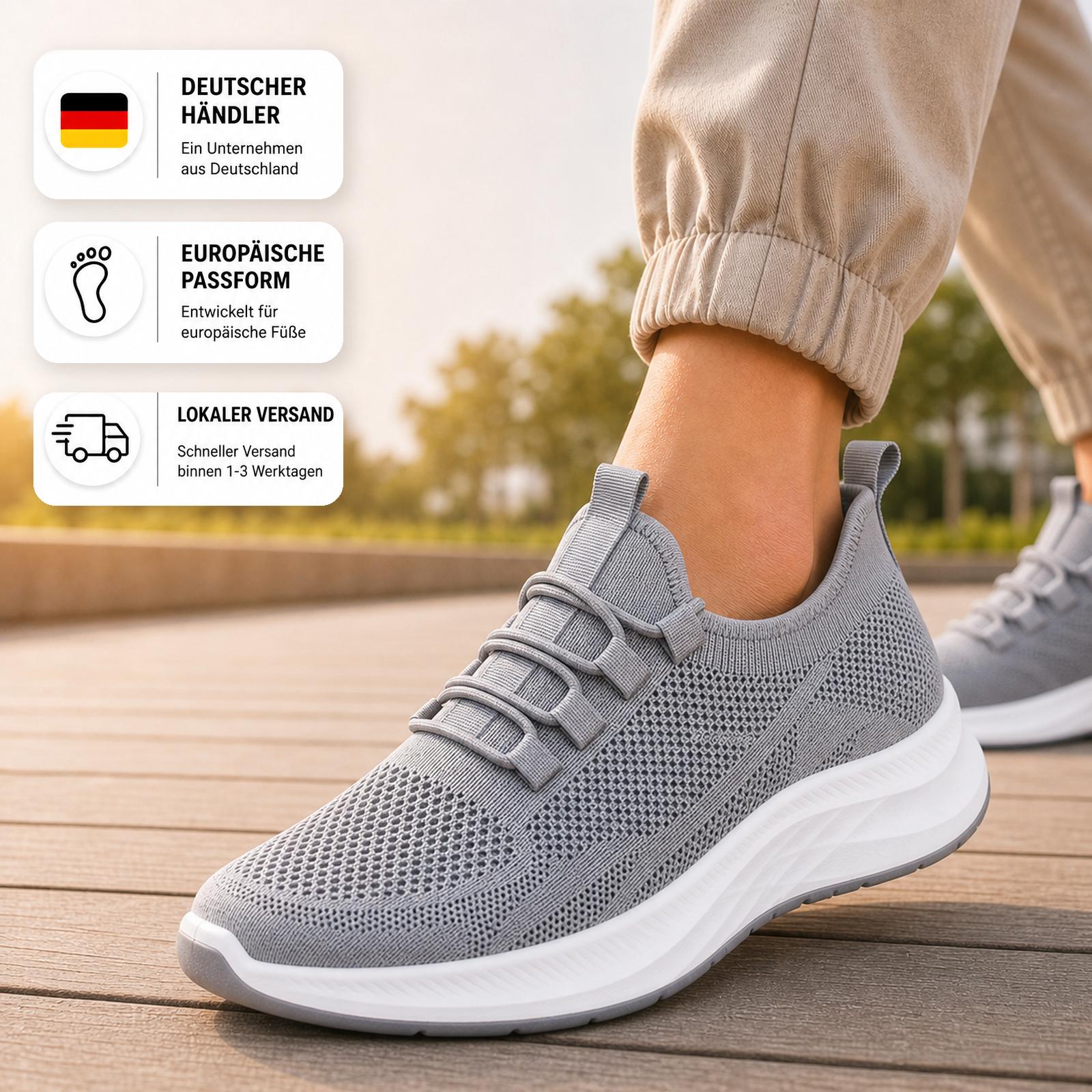 Men's Sneaker Grey - Breathable, Light, Flexible Tpr Sole