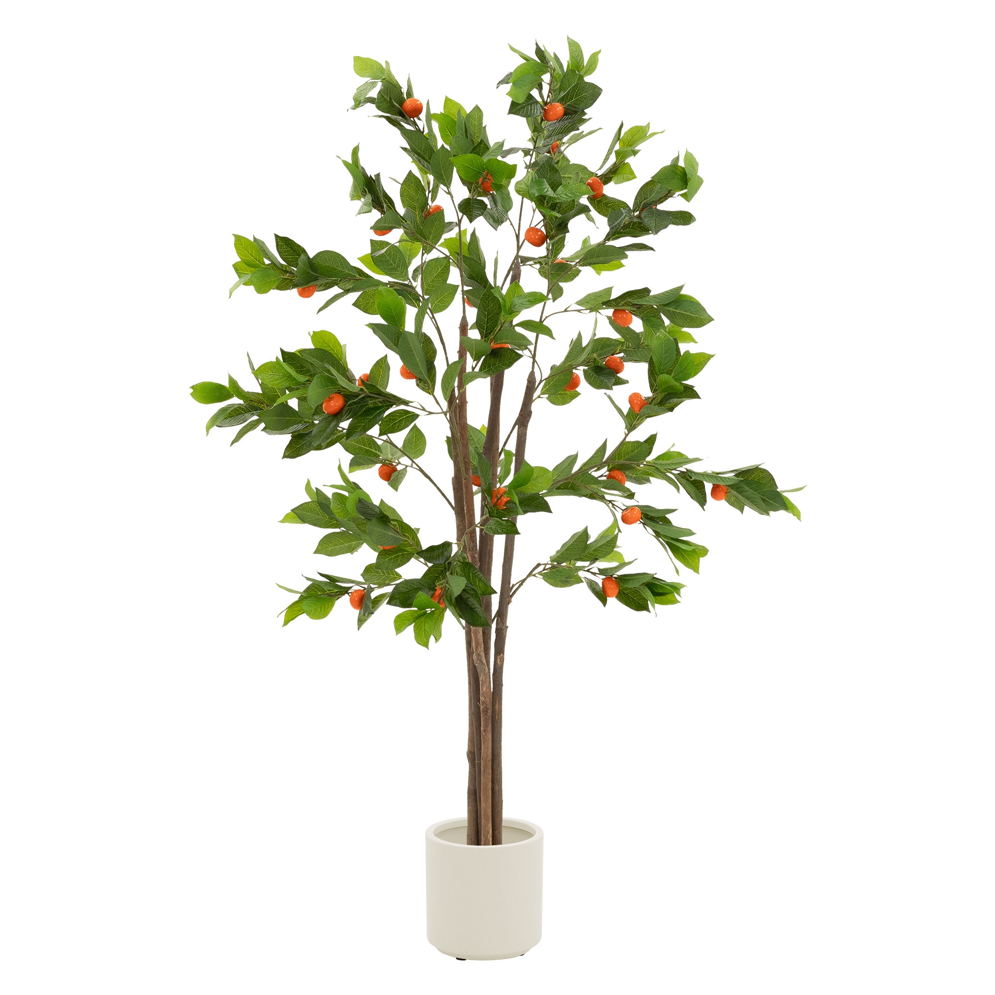 Ml-design Artificial Orange Tree, Large Artificial Plants Like For Indoors & Outdoors, Decorative Artificial Tree With Oranges, Low-maintenance Artificial Tree In A Pot For Living Room & Office