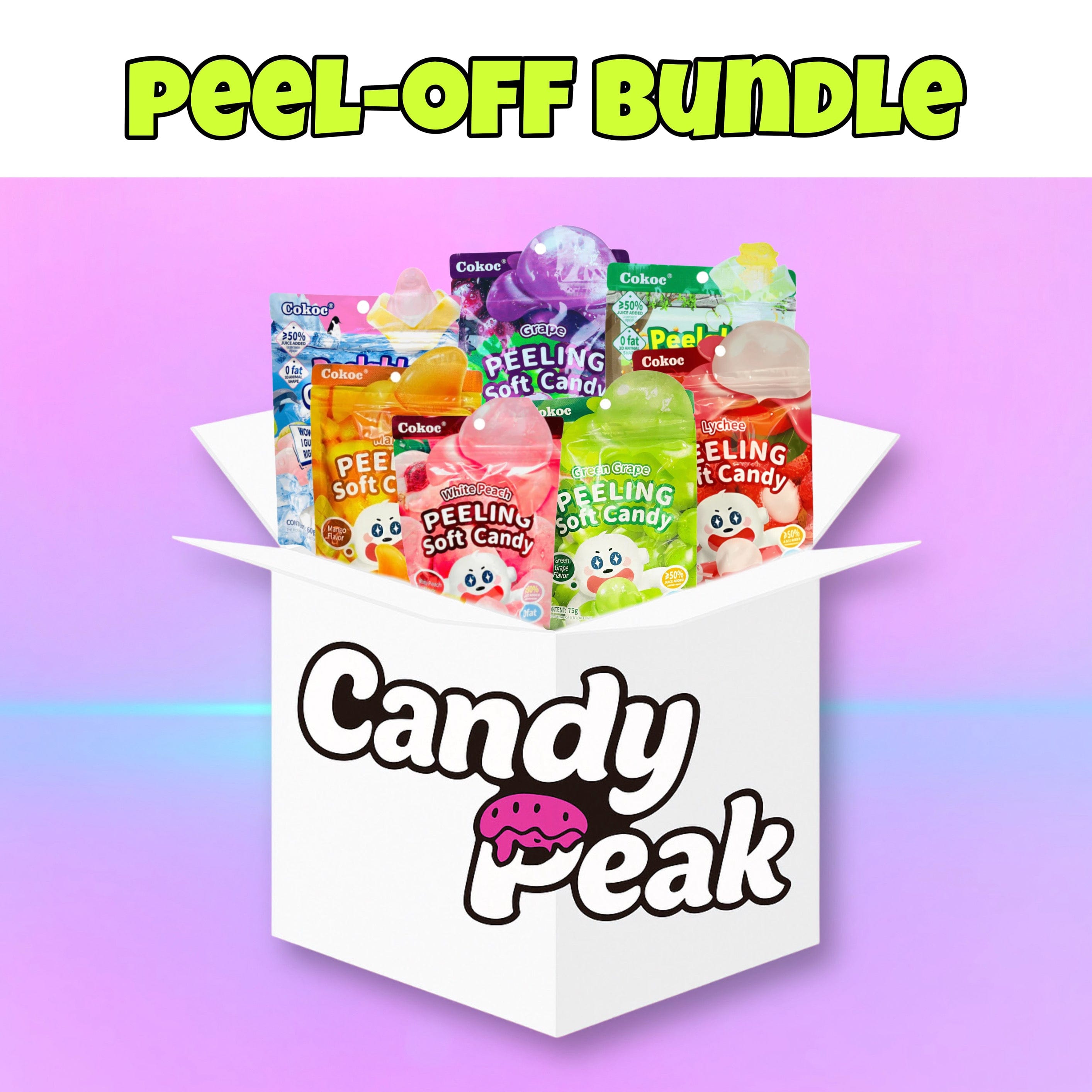 E-shop Peel-Off Candy Bundle (7 versch. Sorten)