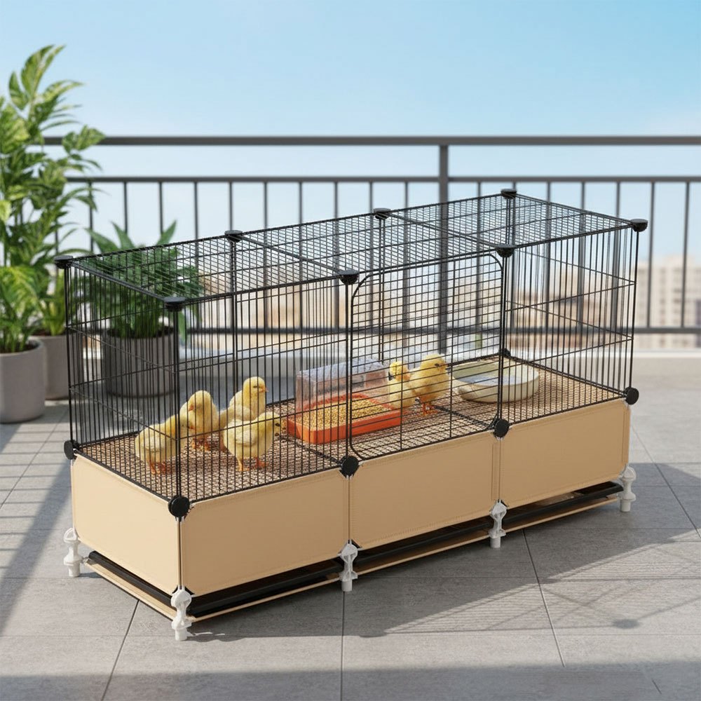 DIY Metal Chicken Cage Coop for Rabbits and Poultry