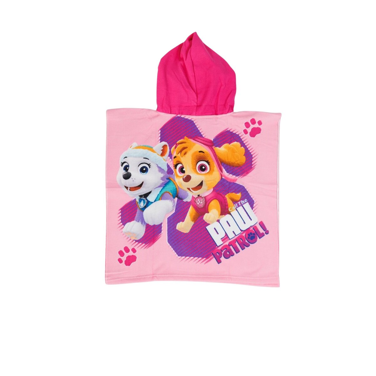 Paw Bath Poncho With Hood Beach Poncho Made Of Polyester 55 X 110 Cm
