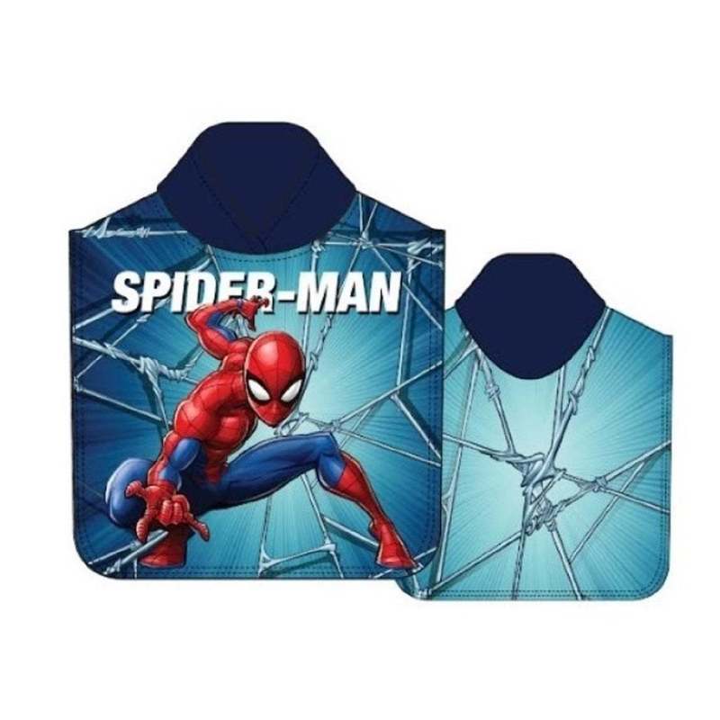 Spiderman Rain Poncho For Kids With Hood 50 X 100cm