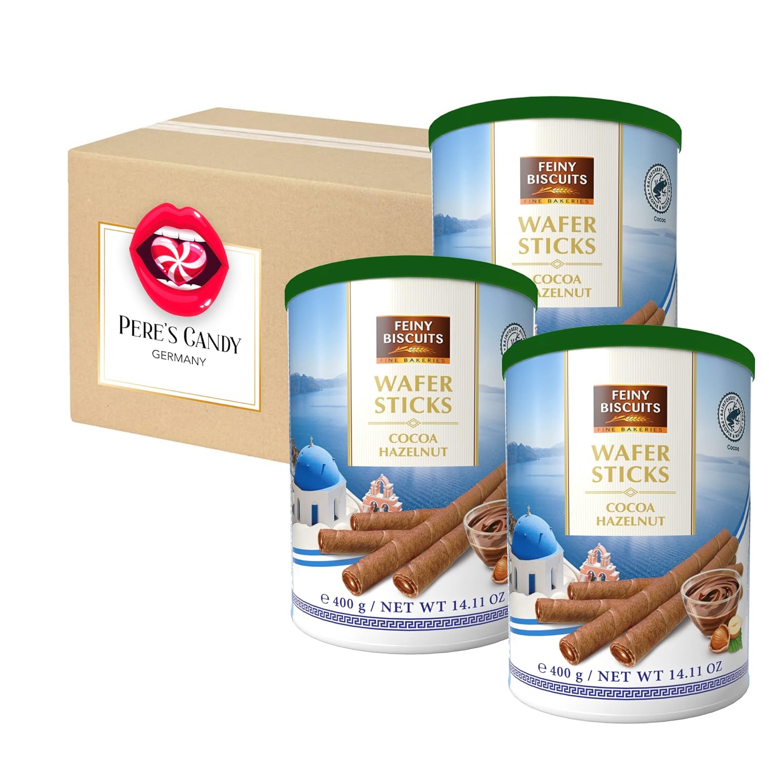 E-shop Haselnuss-Waffelstäbchen 3x400g