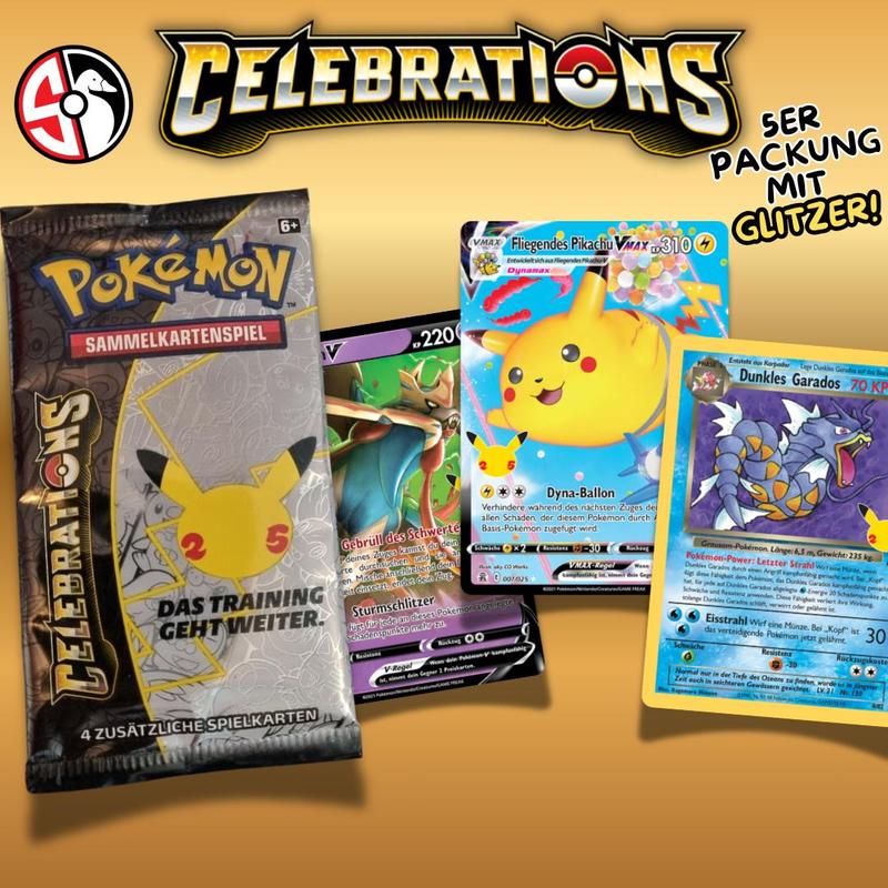 E-shop Pokémon Celebration – Kartenpaket (5 Karten) – Deutsch – inkl. -Karte