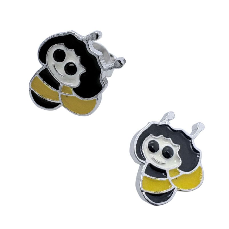 Image of Small Women's Silver Stud Earrings 925 For Women